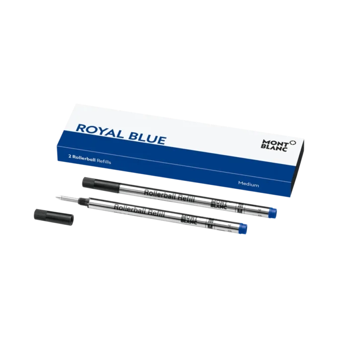 2 Rollerball-Minen, Royal Blue – Fine