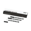 3 Rollerball-Minen, klein, Mystery Black – Medium