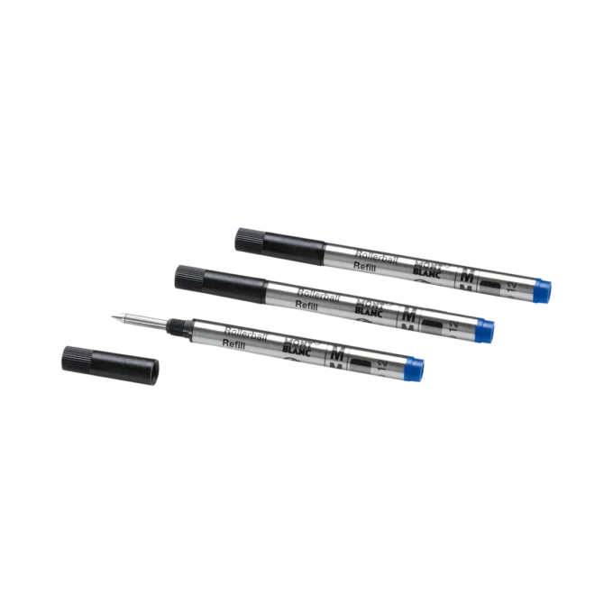 3 Rollerball-Minen, Royal Blue – Medium