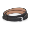 Armband mit Hufeisenschnalle, schwarz, größenverstellbar