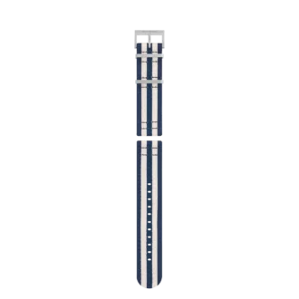 Blau-weißes Nylonarmband