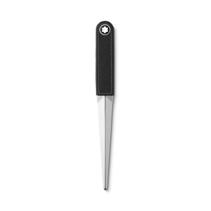 Brieföffner aus Stahl und Leder