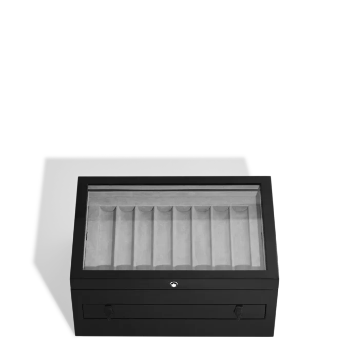 Große Sammlerbox aus Holz und Lack für 24 Schreibgeräte