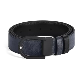 Hufeisen 35 mm Wendegürtel aus genarbtem Leder