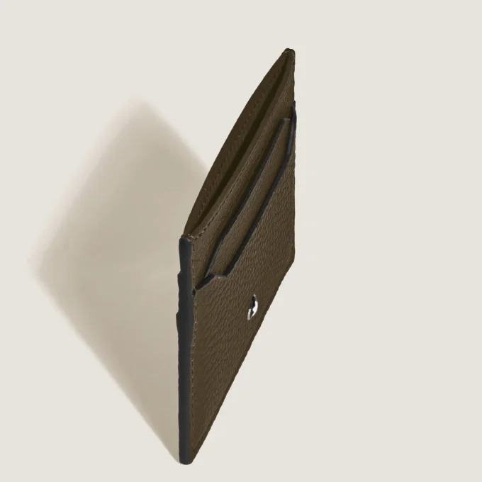 Kartenetui aus genarbtem Leder 5cc