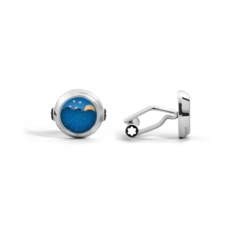 Manschettenknöpfe mit Mondphasenwerk