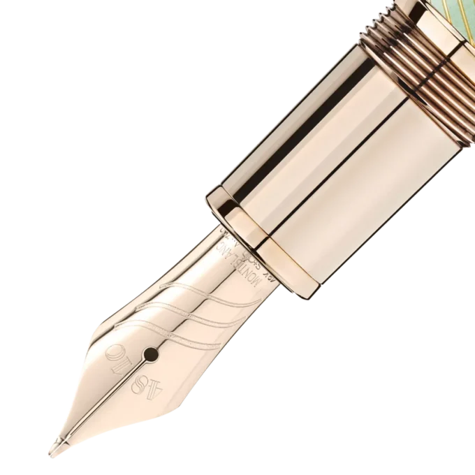 Meisterstück Calligraphy Solitaire Celadon Dégradé Füllfederhalter mit gebogener Feder