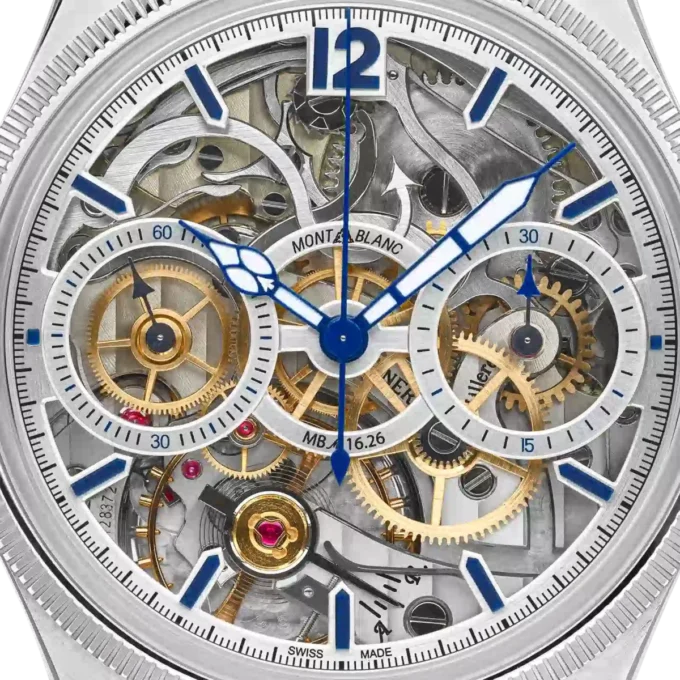 Montblanc 1858 The Unveiled Secret Minerva Monopusher Chronograph Limited Edition – 58 Stück Montblanc 1858 The Unveiled Secret Minerva Monopusher Chronograph Limited Edition – 58 Stück