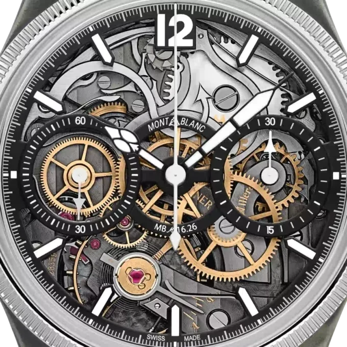 Montblanc 1858 The Unveiled Secret Minerva Monopusher Chronograph Limited Edition – 88 Stück Montblanc 1858 The Unveiled Secret Minerva Monopusher Chronograph Limited Edition – 88 Stück