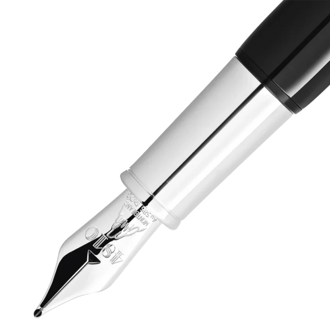 Montblanc Heritage Rouge et Noir „Baby” Sonderedition Schwarzer Füllfederhalter F