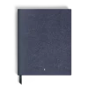 Notizbuch groß, Saffiano-Leder, blau – linierte Seiten Notizbuch groß, Saffiano-Leder, blau – linierte Seiten