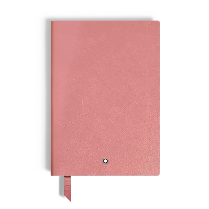 Notizbuch Medium, Saffiano-Leder, Blush – linierte Seiten