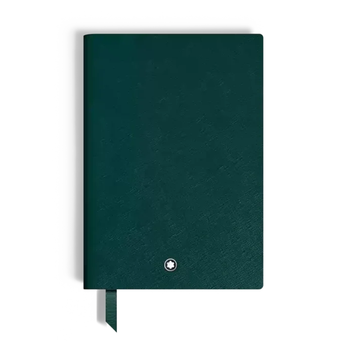 Notizbuch Medium, Saffiano-Leder, British Green – linierte Seiten