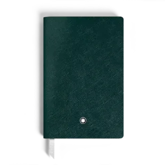 Notizbuch Small, Saffiano-Leder, British Green – linierte Seiten
