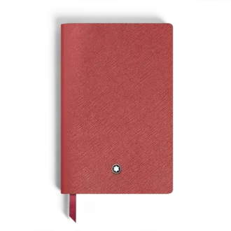 Notizbuch Small, Saffiano-Leder, Rot – Blanko Seiten