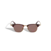 Rechteckige Sonnenbrille mit goldfarbenem Metallrahmen