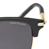 Rechteckige Sonnenbrille mit schwarzem Spritzgussrahmen (M)