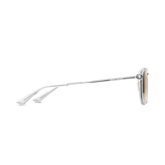 Runde Sonnenbrille mit grauem Spritzgussrahmen