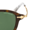 Runde Sonnenbrille mit havannabraunem Spritzgussrahmen