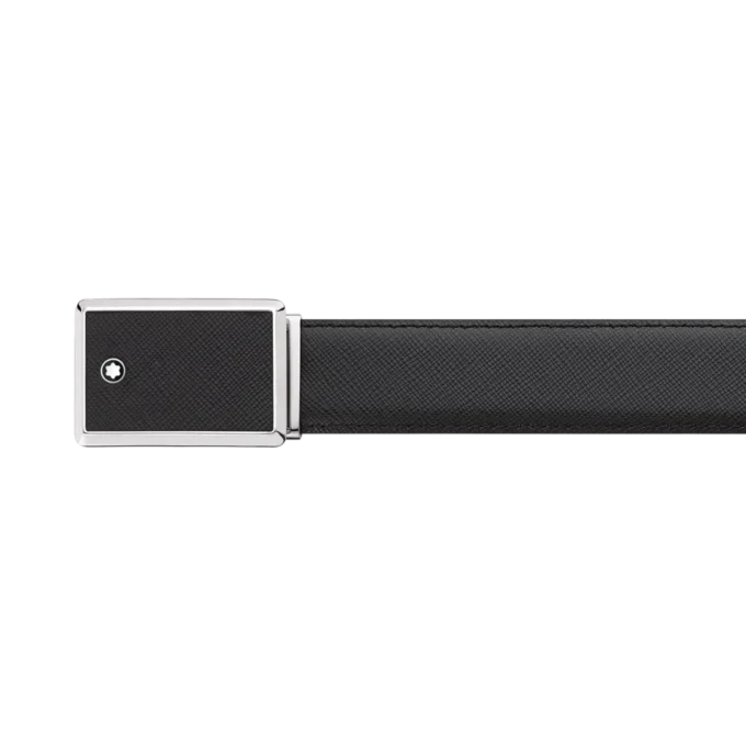 Schwarzer 30-mm-Ledergürtel