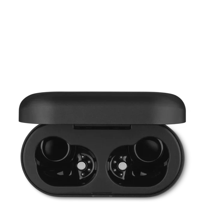 Schwarzes Ladecase für Montblanc MTB 03 In-Ear-Kopfhörer