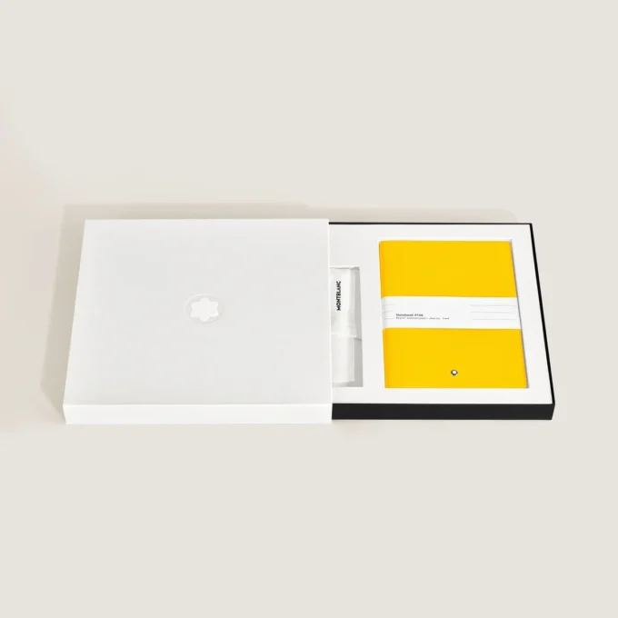 Set mit PIX Rollerball Gelb & Notizbuch #146 Gelb (liniert)