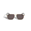 Squared Sonnenbrille mit goldfarbenem Metallrahmen