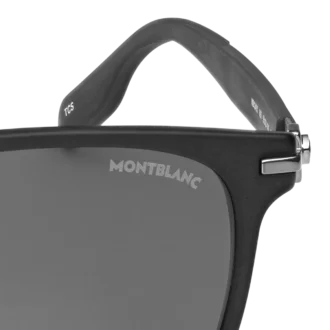 Squared Sonnenbrille mit schwarzem Acetatrahmen