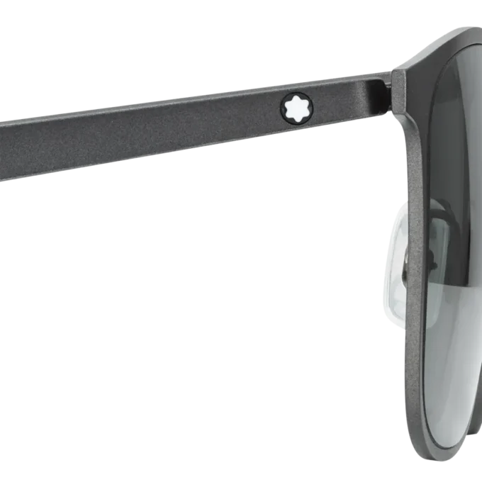 Squared Sonnenbrille mit schwarzem Metallrahmen